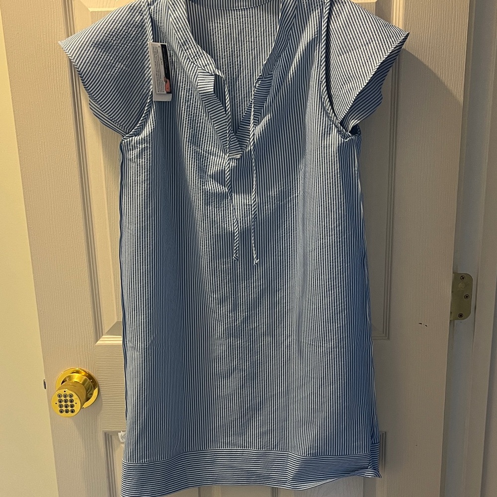 Vineyard Vines Blue Striped Dress